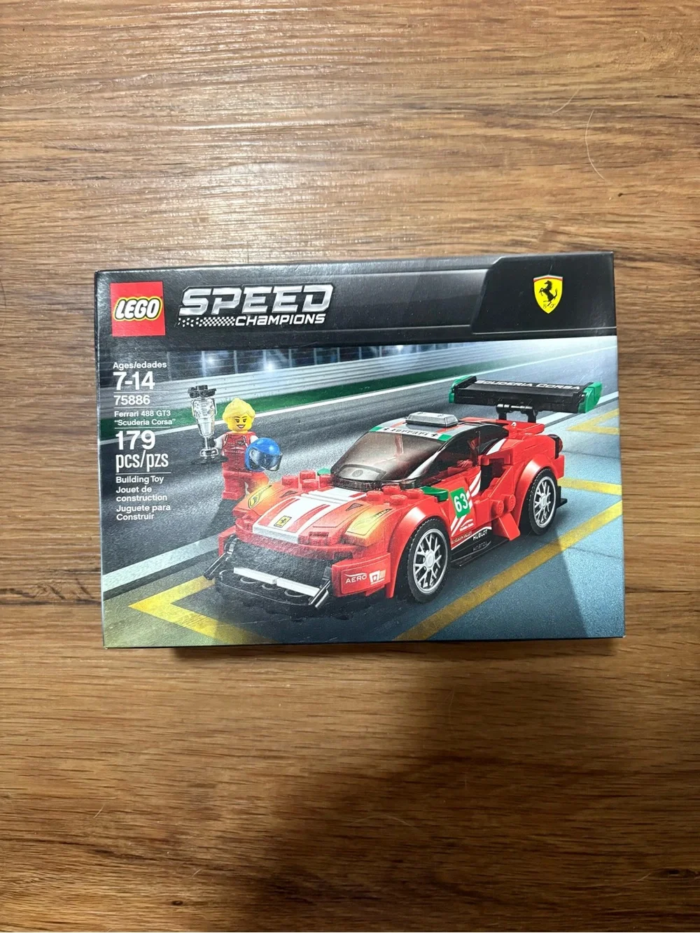 LEGO Speed Champions Ferrari 488 GT3 “Scuderia Corsa”‎ set, set #75886,